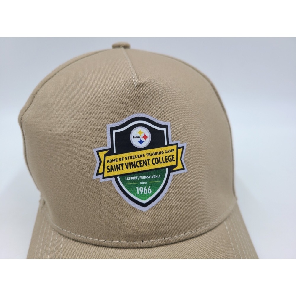 Pittsburgh Steelers Training Camp Saint Vincent College Strapback Hat Cap Brown - Picture 4 of 11